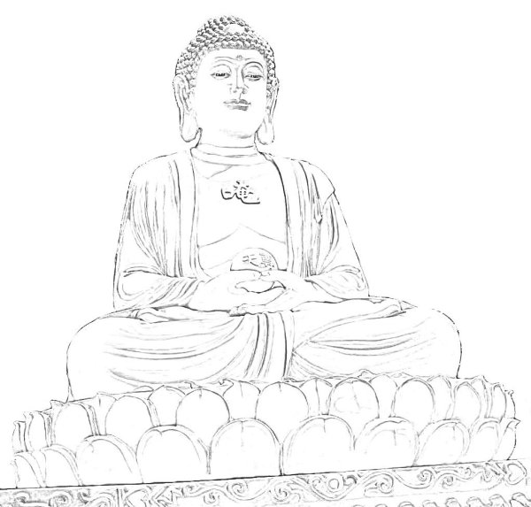 Украшенный индийский слон рисунок