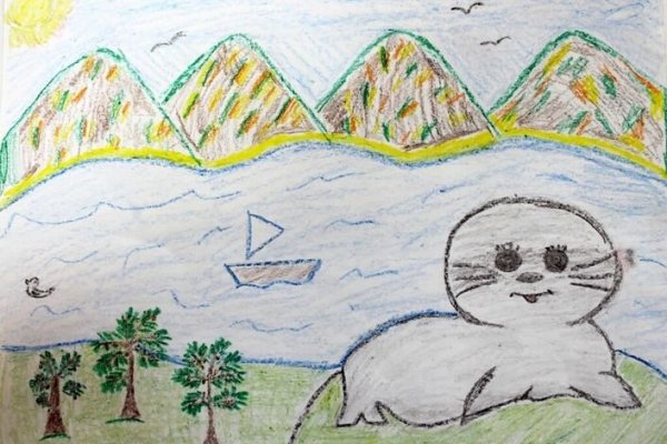 Раскраска пейзаж