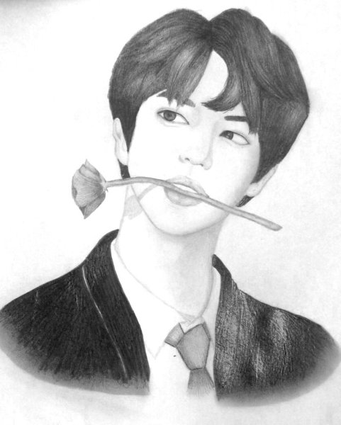 Ким Сокджин рисунок