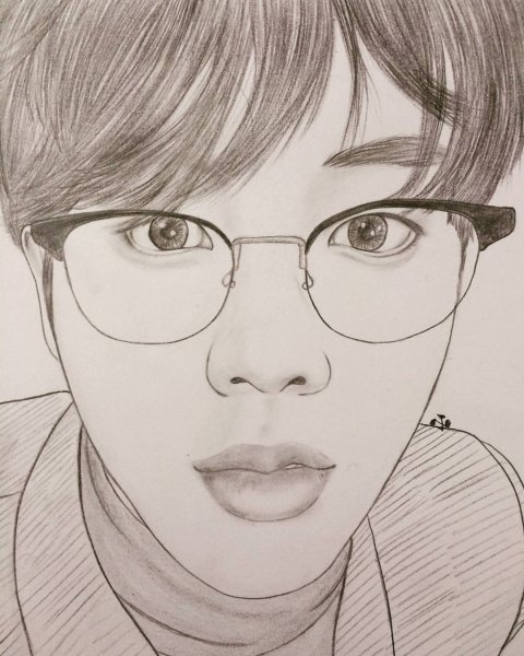 Ким Сокджин рисунок