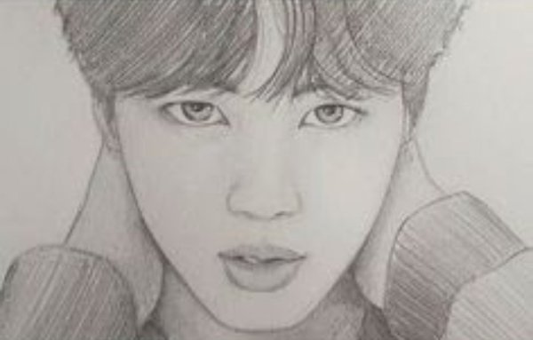 Рисунки БТС для срисовки Джин