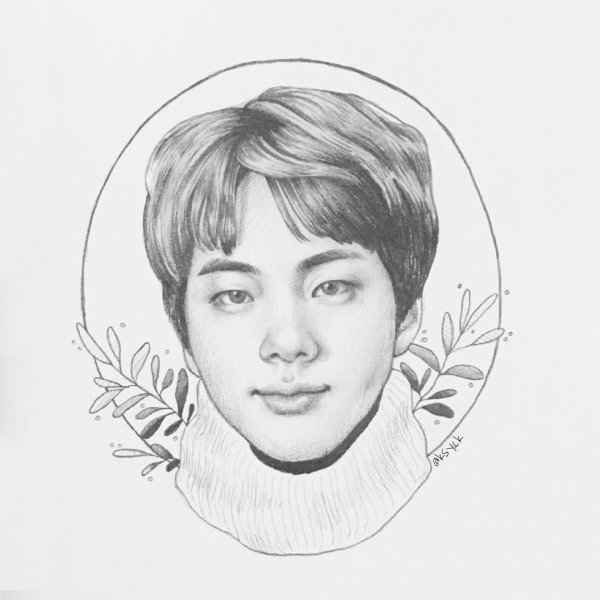 Джин БТС портрет