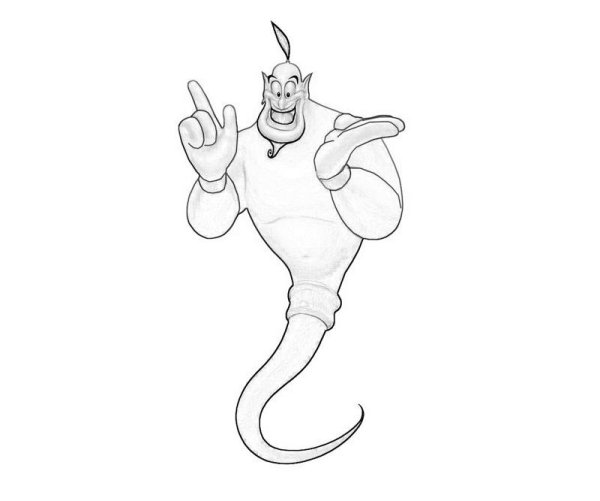 Джин из лампы Аладдина