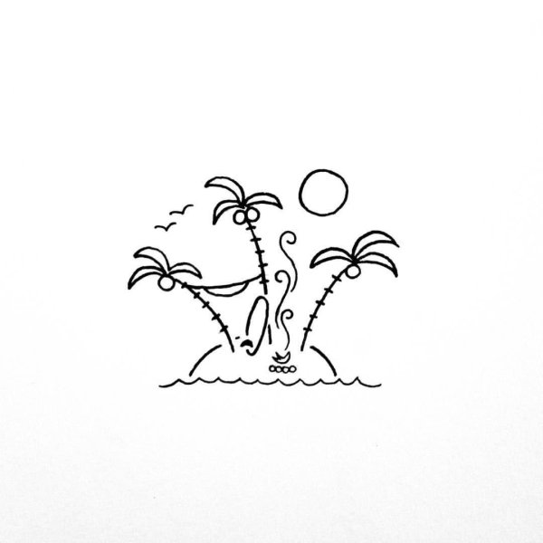 Маленькие картинки для срисовки чёрной ручкой