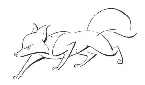 Лиса нарисовать