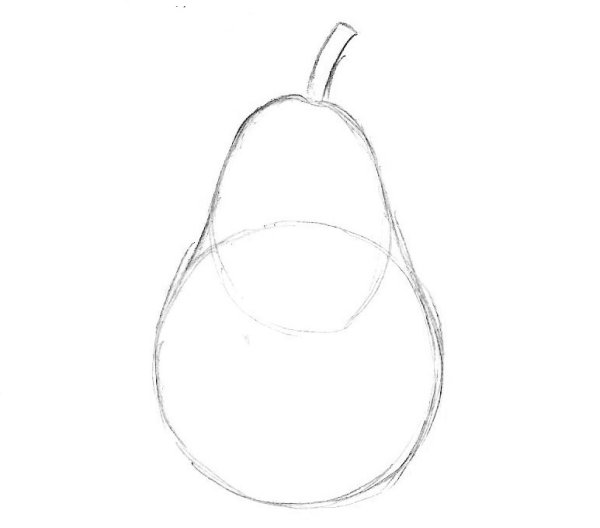 Груша карандашом