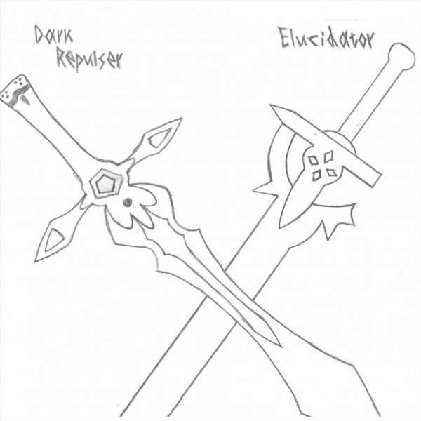 Меч Кирито чертеж