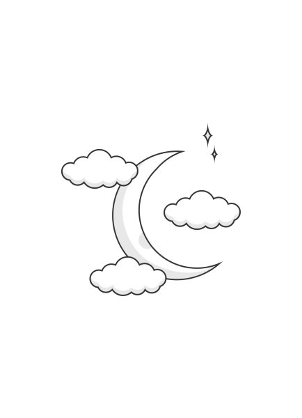 Поэтапное рисование облаков