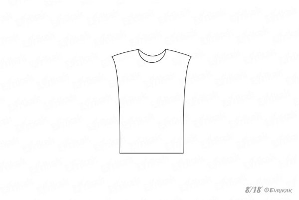 Эскиз футболки карандашом