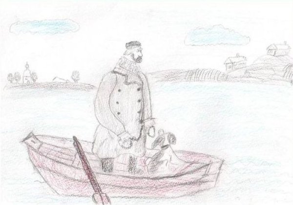 Рисунок к рассказу Муму