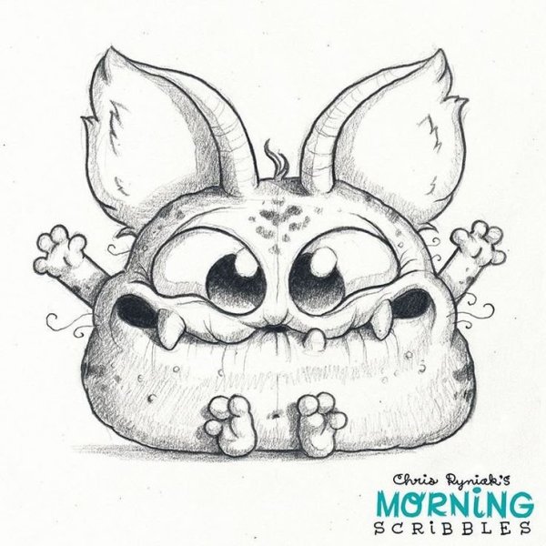 Рисунки для срисовки лёгкие монстры