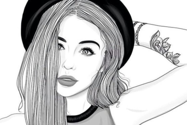 Черно белые рисунки