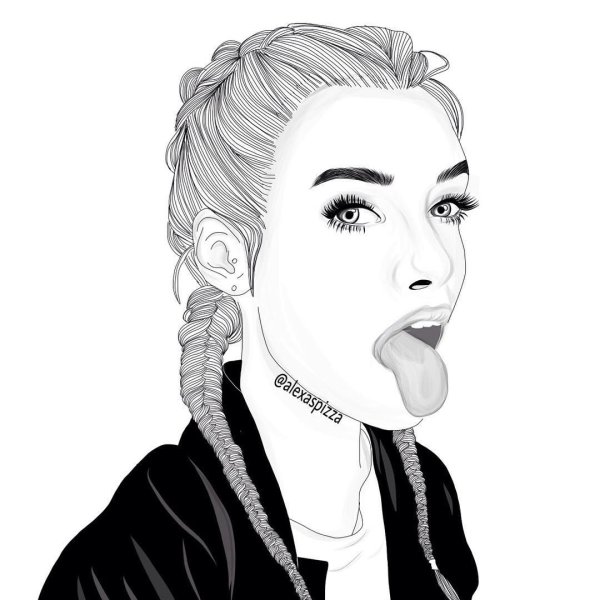 Крутые девчонки для срисовки