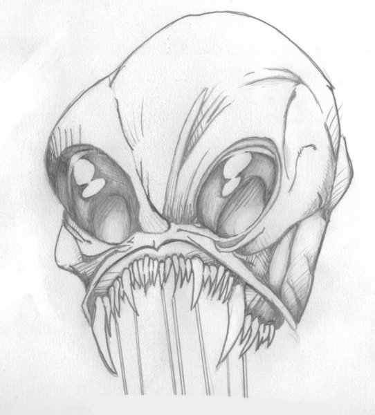 Рисунки для срисовки лёгкие монстры