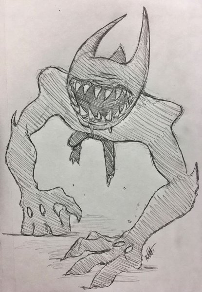 Лёгкие рисунки монстров