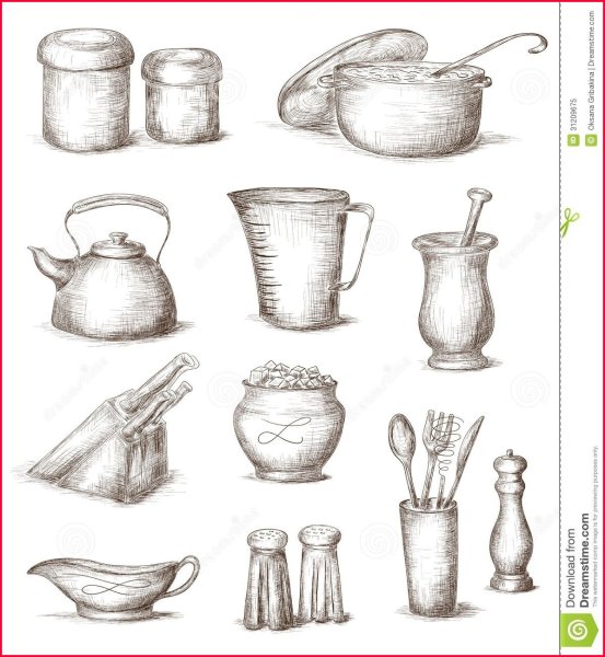 Этапы рисования чашки