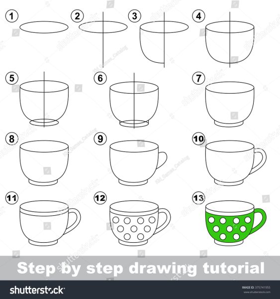 Чайник раскраска для детей