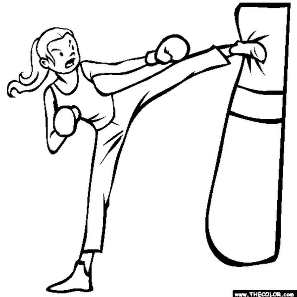 Раскраски КИК бокс