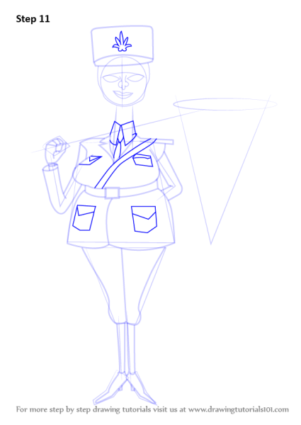Легкий рисунок полицейского карандашом