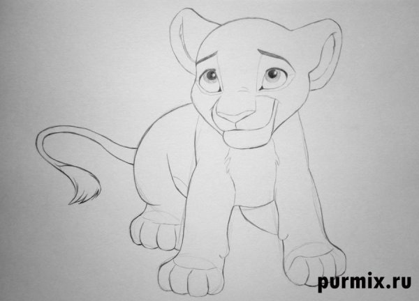 Нарисовать Король Лев Симба