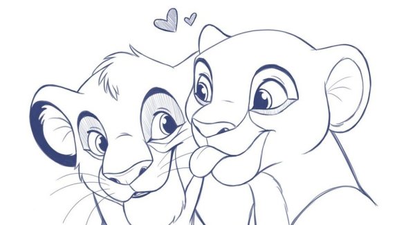 Голова львенка раскраска