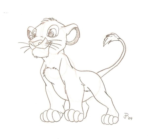 Срисовки из мультика Король Лев