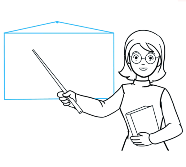 Рисунок учителя для срисовки