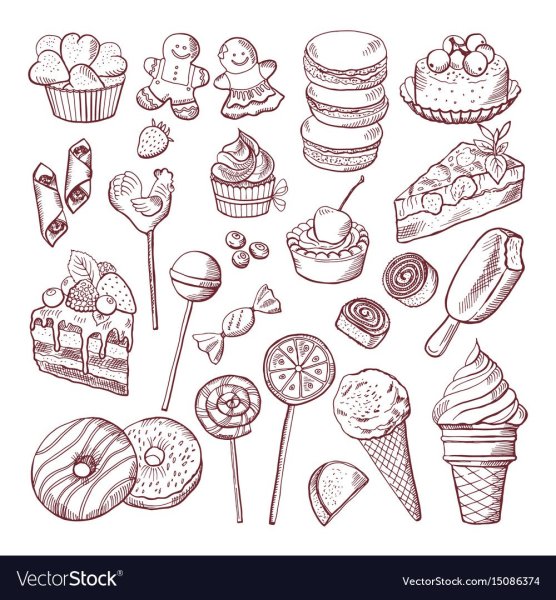 Сладости эскиз