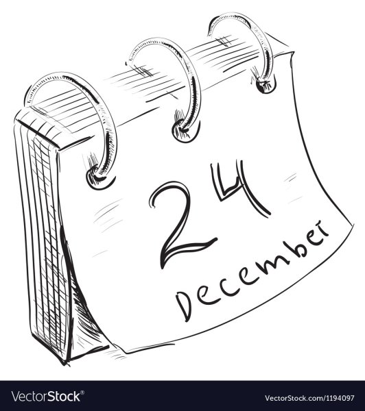 Календарь карандашом