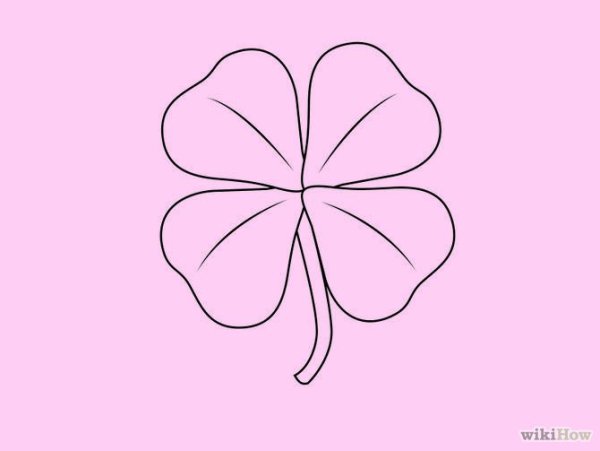 Клевер для срисовки