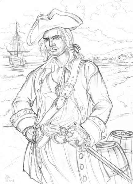 Рисование пират