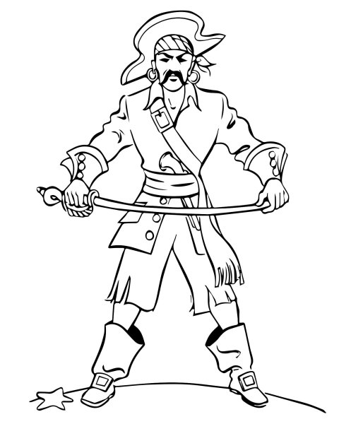 Раскраски для мальчиков пираты