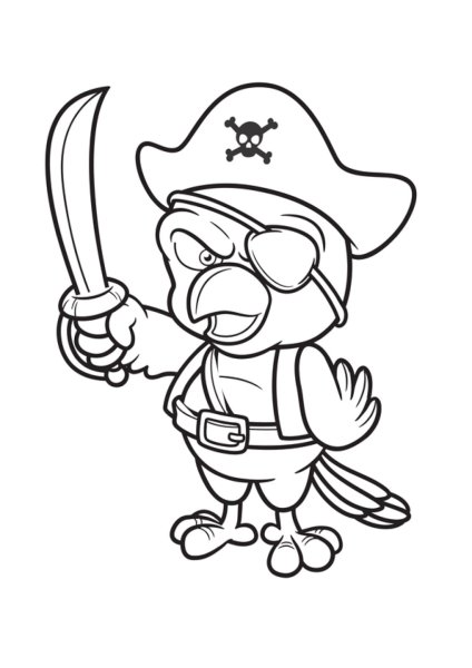 Раскраска пираты для детей