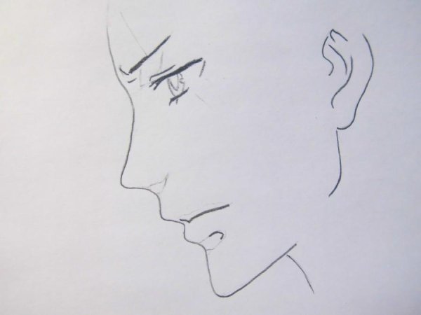 Мультяшное лицо в профиль