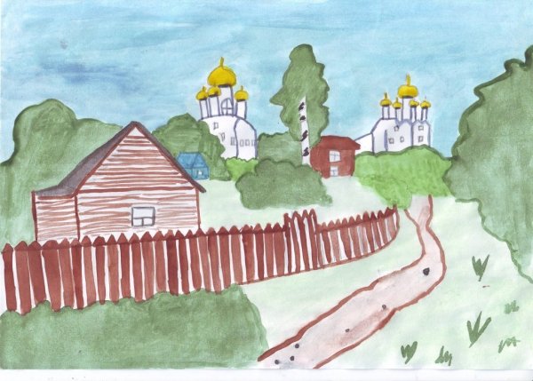 Рисование на тему города русской земли