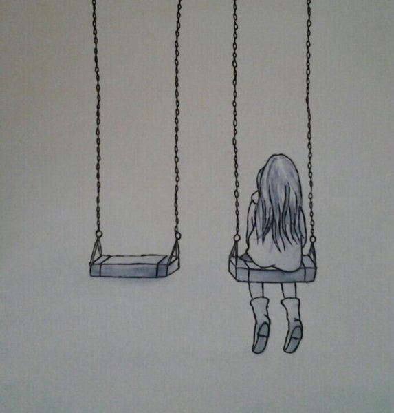 Рисунки для срисовки грустные до слез