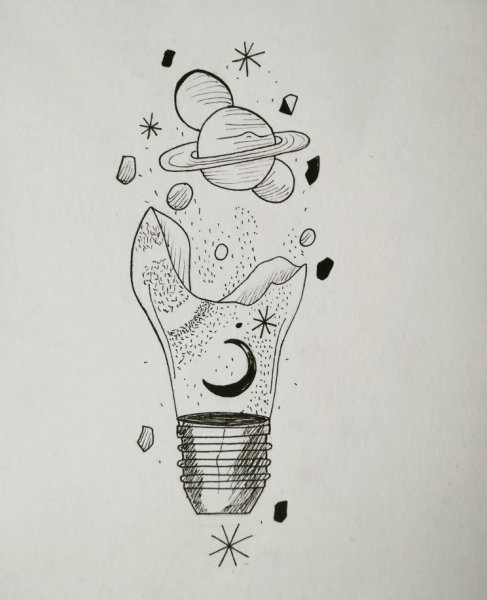 Графические рисунки легкие