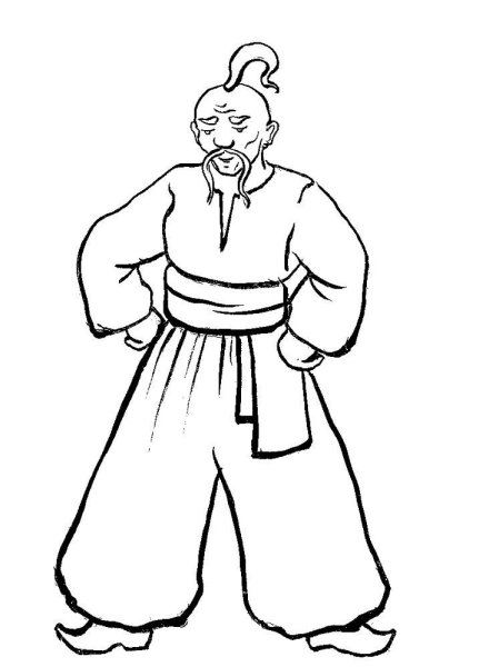 Казак Тарас Бульба раскраска