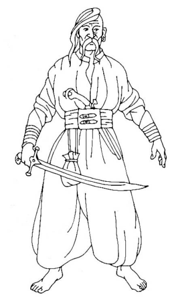 Казаки раскраска