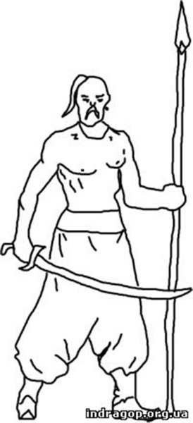 Рисунок Тарас Бульба легко