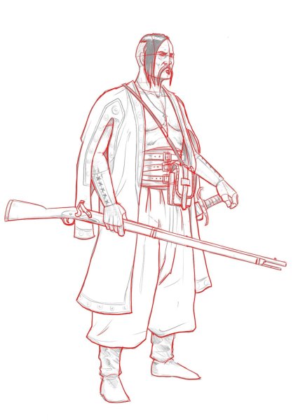 Рисунки Казаков карандашом