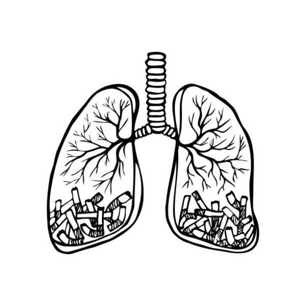 Лёгкие рисунки курение