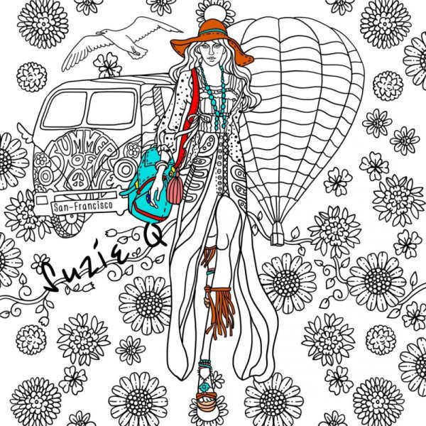 Хиппи карандашом