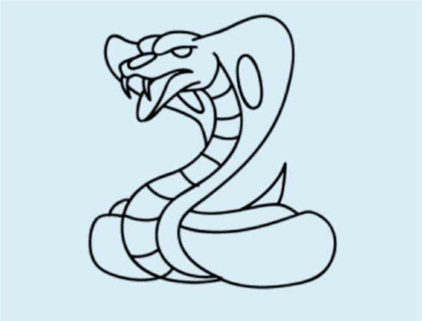 Картинки змеи для срисовки