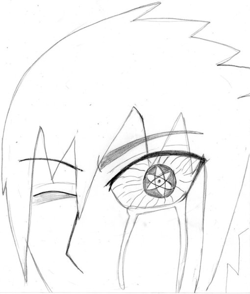 Шаринган Саске легко