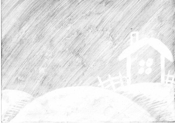 Метель детский рисунок