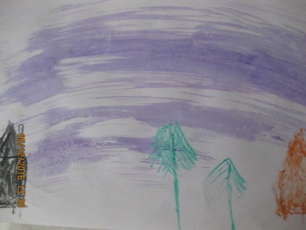 Рисунок на тему метель