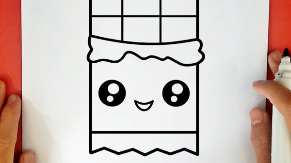 Шоколадка для срисовки