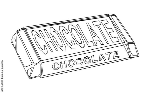 Шоколад рисунок карандашом