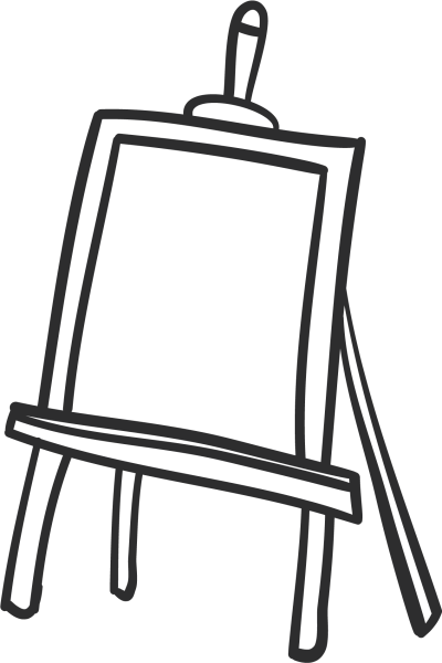 Мольберт вектор